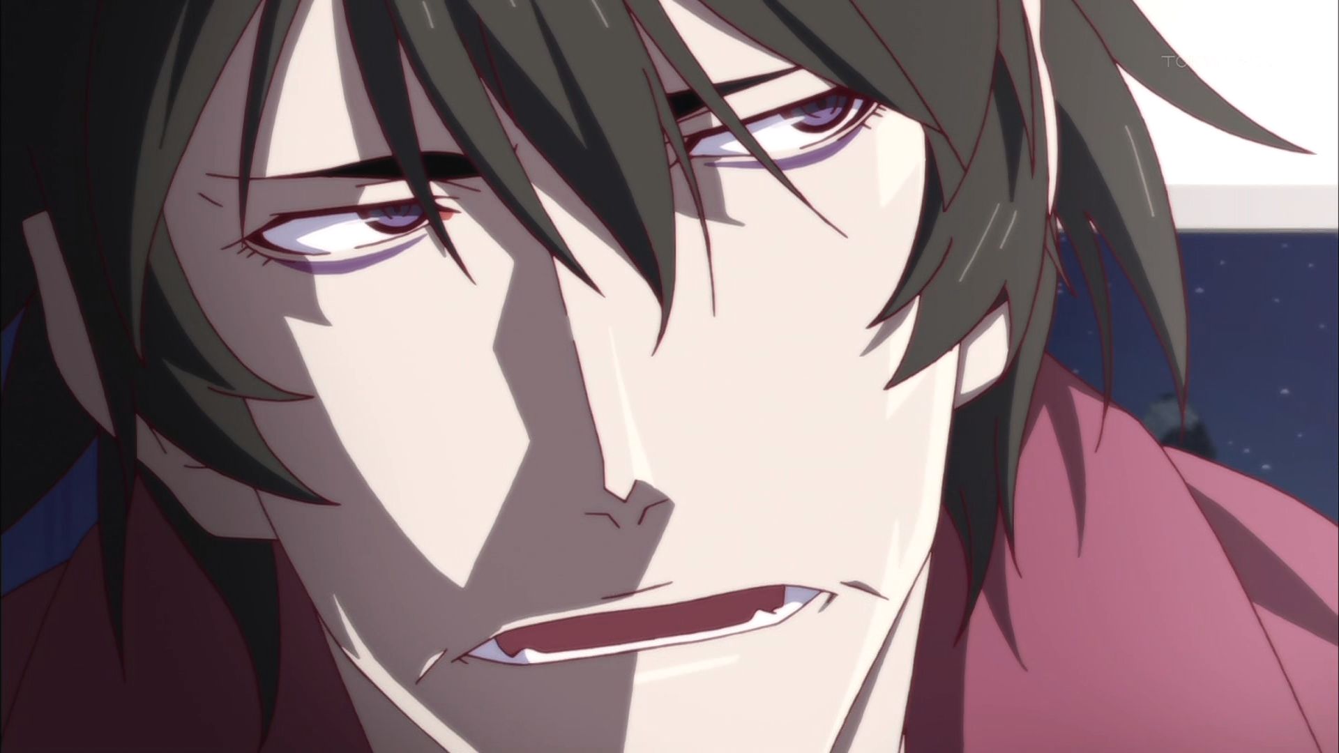 ありつ Bond済 忍野メメもはちゃめちゃ好きだけど 貝木泥舟 も別方向の推しなんだよな 普段オールバックの人物がなんかのタイミングで前髪下ろすのいいよね あと恋物語の貝木泥舟が推せる