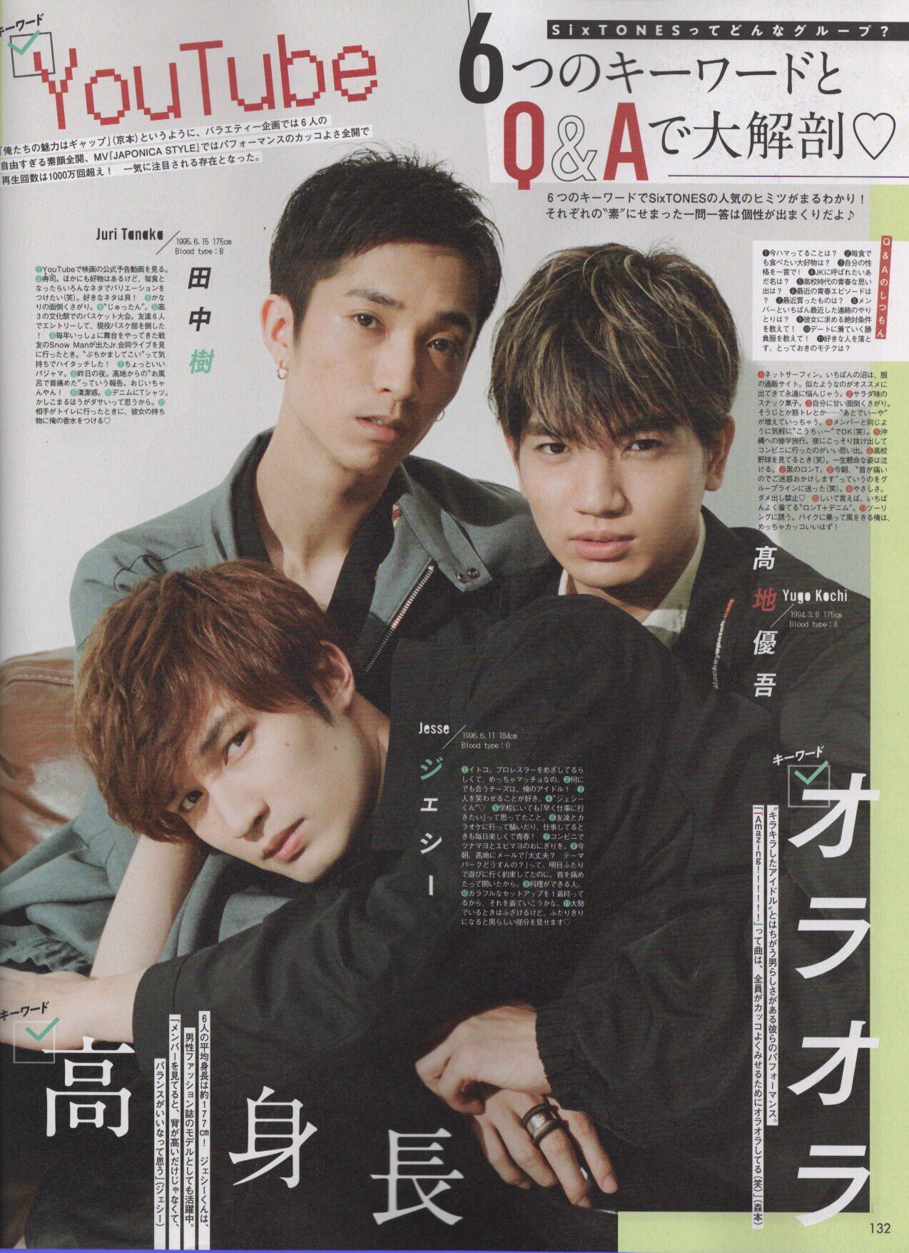 クロミ Sixtones 雑誌 Sixtones ジェシー 京本大我 松村北斗 田中樹 森本慎太郎 髙地優吾 T Co T0tsr6cwtb Twitter