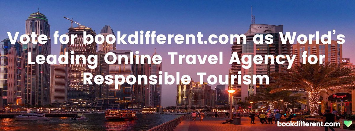 bookdifferent's tweet image. You can still vote for us as World‘s Leading OTA for Responsible Tourism until Sunday, 20th October. Vote for us here ➡️ worldtravelawards.com/vote-for-bookd…