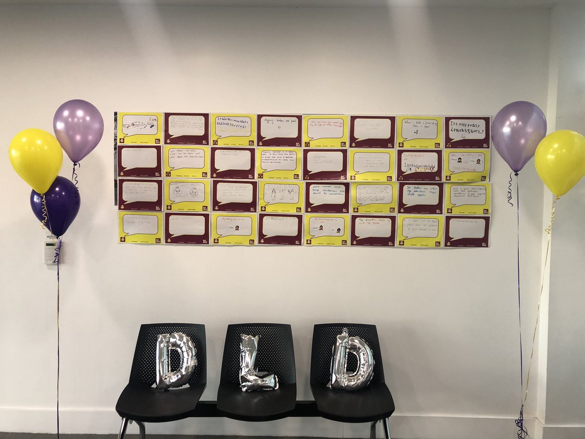 niamh_rowland's tweet photo. All set and ready to raise awareness about Developmental Language Disorder here in Balbriggan Primary Care Centre. We are delighted to showcase the work of our children, teenagers and adults who have very important messages to share about #DevLangDis @iaslt @PeopleofHSE @RADLDcam https://t.co/FV3uJ5nasH