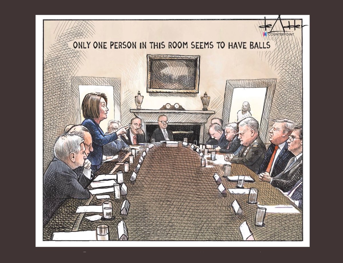 jb_in_motion's tweet photo. @realDonaldTrump The golf-ball kind doesn't count.
#TeamPelosi #ImpeachTrumpPenceBarr #RemoveTrumpNow #GOPTraitors #TrumpIsANationalSecurityThreat #TrumpBetrayedOurAllies #KurdsBetrayedByTrump #trumplovesisis #GOP @LindseyGrahamSC @senatemajldr
@SenateGOP
Art: @deAdder https://t.co/Y0jfmkI3jL
