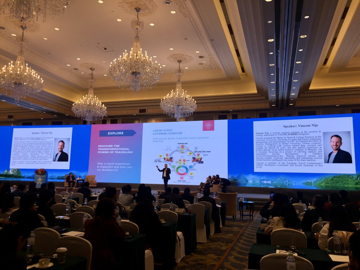 Proud to be the opening keynote speech at 13th <a href="/UNWTO/">UN Tourism</a> PATA Forum on Tourism Trends and Outlook in Guilin. And to share about #traveltotomorrow our new vision to the future of tourism. Happy to inspire other tourism professionals <a href="/toerisme_vla/">Toerisme Vlaanderen</a> see travaltotomorrow.be