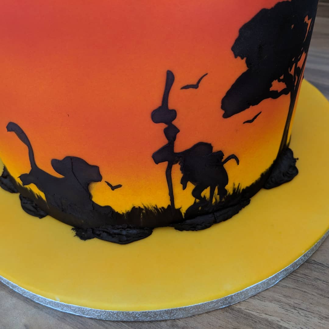 wallpapers Lion King Sunset Painting jemz cake box on twitter pushed