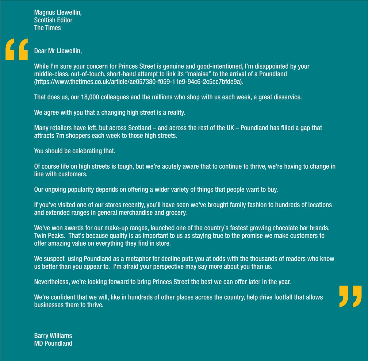 Poundland tweet media