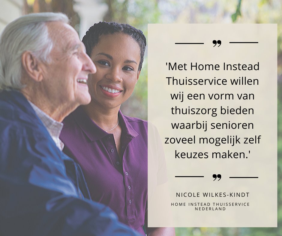 In de afgelopen jaren hebben we al veel senioren met succes mogen ondersteunen. Maar wat maakt Home Instead nu eigenlijk echt anders? Nicole Wilkes-Kindt van Home Instead Thuisservice Nederland vertelt het u graag…

Lees hier verder 👇🙂
bit.ly/35G4rad