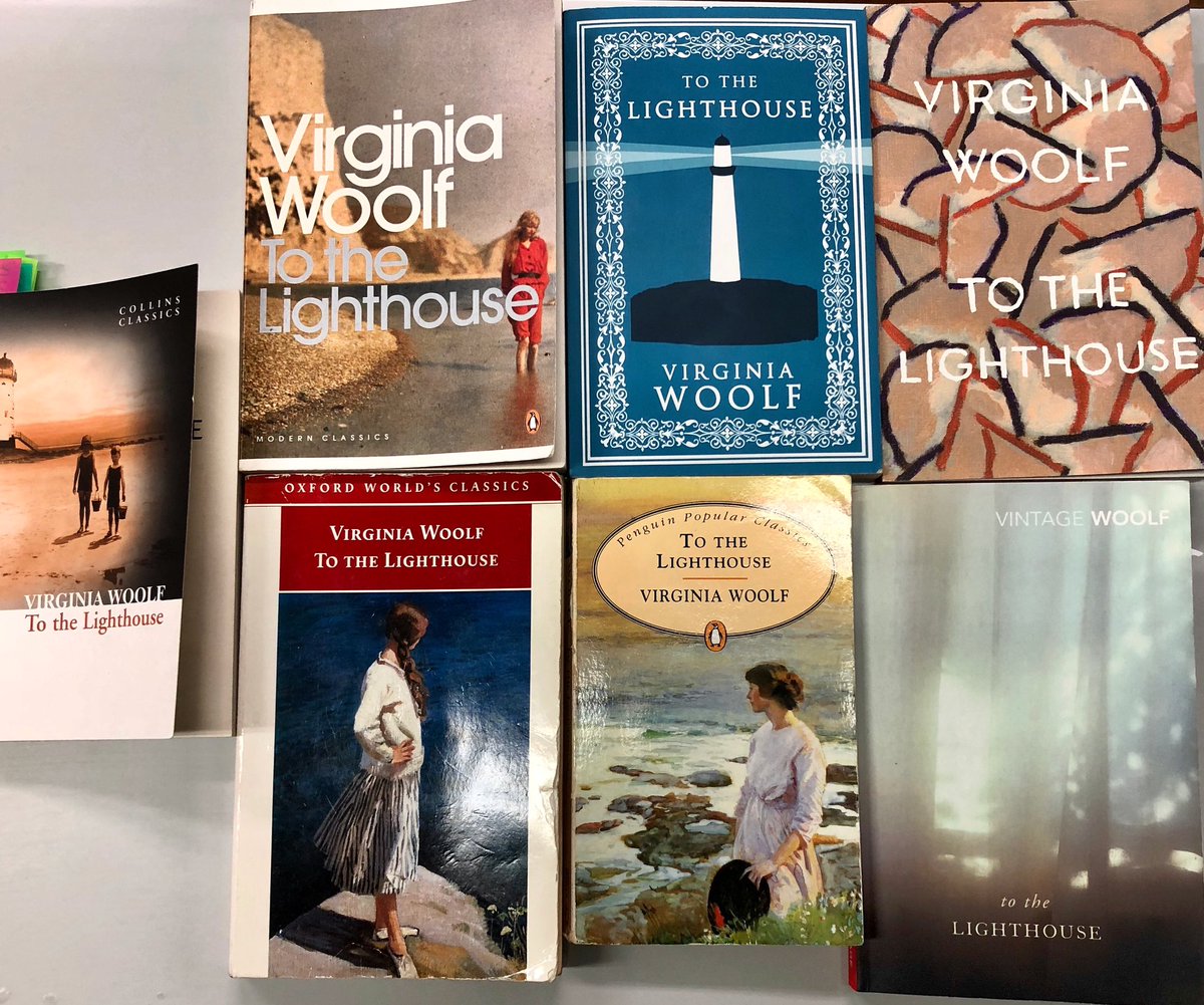 sprietogc's tweet image. Some To the Lighthouse editions my students brought to class today. #teachingmodernism #teachingliterature #dontjudgeabookbyitscover