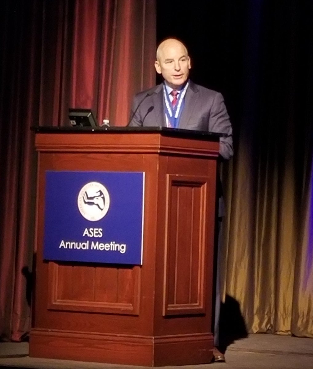 OrthoToday's tweet photo. Frank A. Cordasco, MD, gives presidential address at #ASES19 @ASESmembers https://t.co/vAtEAIb1ts