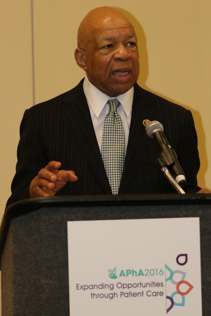 APhA remembers & honors the service & legacy of Congressman Elijah E. Cummings, who passed Thursday morning. Rep. Cummings delivered a fiery keynote address at the APhA Political Leadership Reception during APhA2016 in Baltimore, where he expressed outrage at rising drug prices.