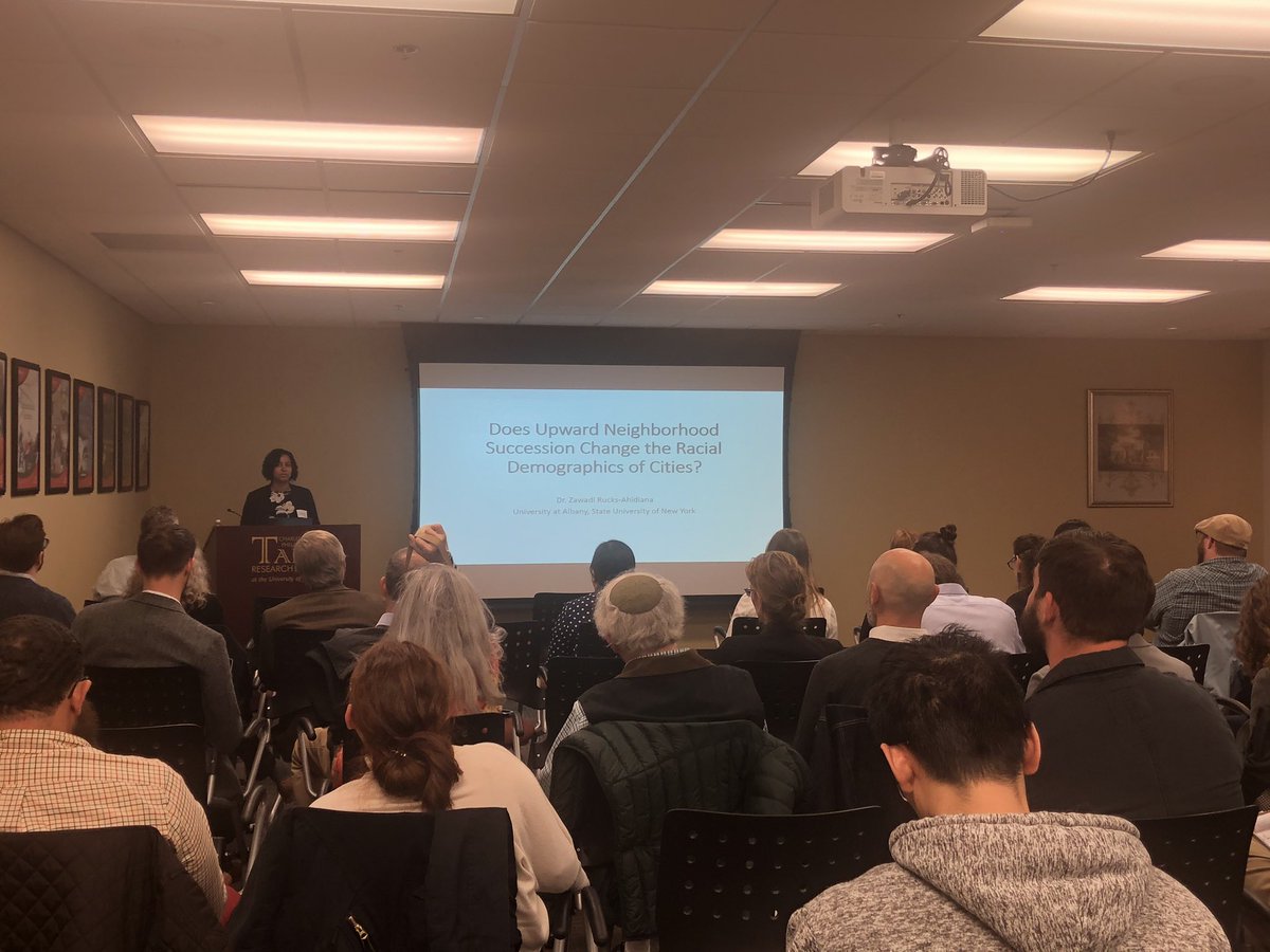 Dr. Shaonta' Allen (@blksocwithqtna) on Twitter photo Excited to have <a href="/zra_research/">Dr. Zawadi Rucks-Ahidiana</a> in Cincy today! She’s presenting at the #KunzSummit on Quantitative Approaches to Studying Gentrification! It’s packed out!! Excited to have <a href="/zra_research/">Dr. Zawadi Rucks-Ahidiana</a> in Cincy today! She’s presenting at the #KunzSummit on Quantitative Approaches to Studying Gentrification! It’s packed out!!