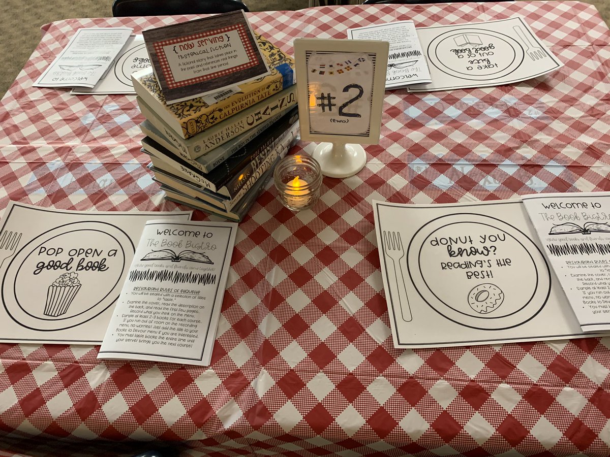 mrsmcgrane1's tweet image. Feeding our minds with a Reading Cafe! Learning to select appropriate books, while incorporating student choice! #ilbsd13 #leveledreading @D13Jaguars