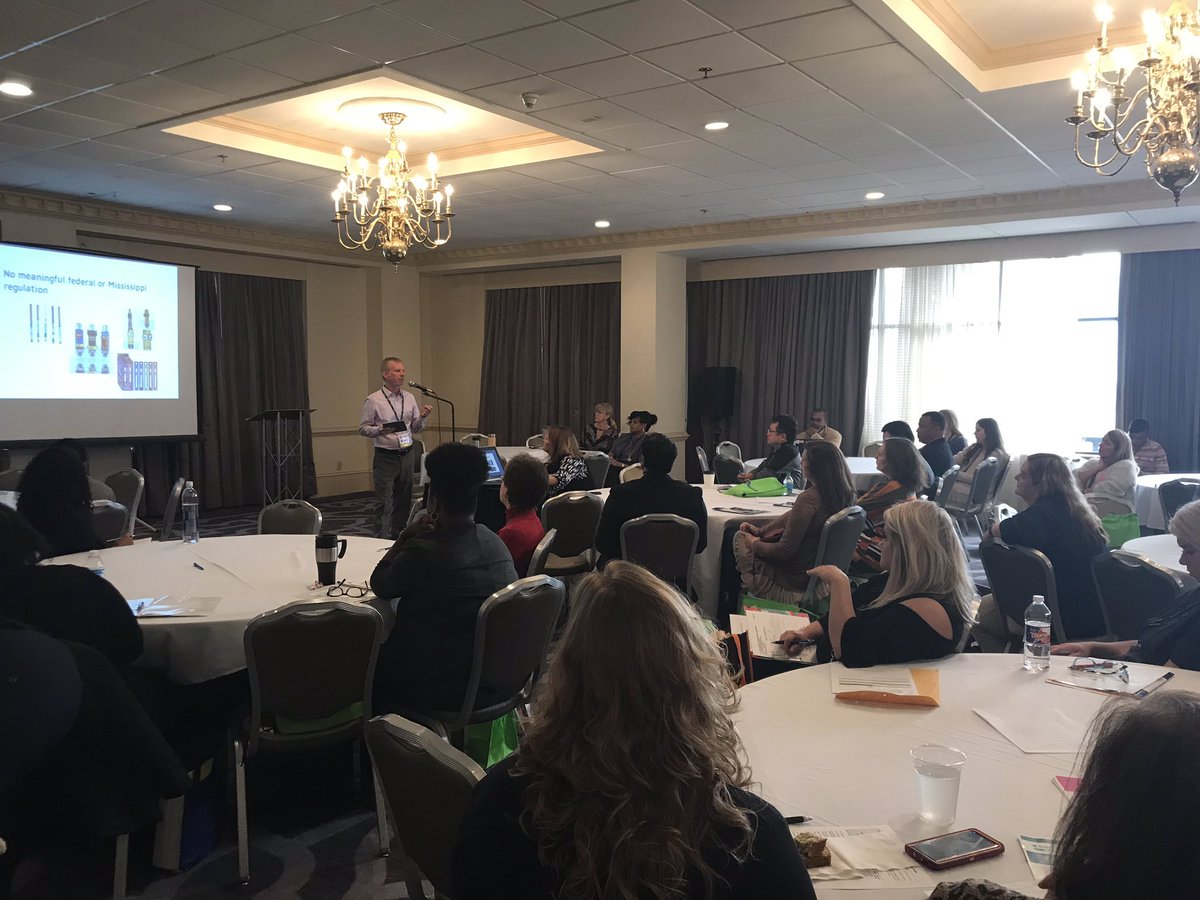 DrBuys's tweet photo. Dr. Robert McMillen from @MSU_SSRC is delivering an update on #vaping to a full house at #MPHA2019 @mphassoc.
Super guy with essential information for the public health of Mississippi and the nation. https://t.co/dcxhQ6Pisn