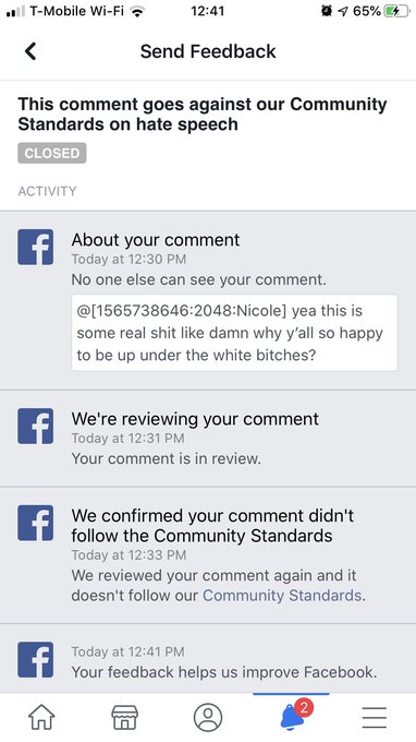 Look I got banned for saying white bitches on Facebook? https://t.co/o4mfQB7RCV<a href="/tag/forextrader"class="tags"><span>#forextrader</span></a>