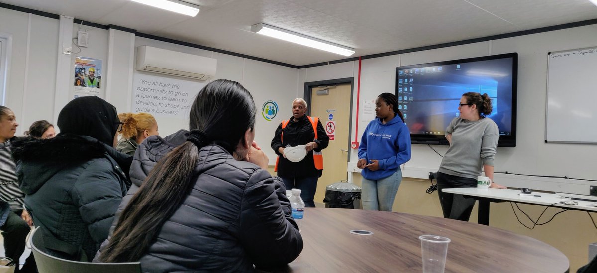 stepuplondon's tweet photo. ‘Room for everything, everyone’, reflects a @SCSCLondon learner on being a women starting out in #construction today. We couldn't agree more! Thanks to @TfL and partners for an eye-opening two days of talks, site visits, and activities covering routes into construction for women. https://t.co/oUldxCBOUS