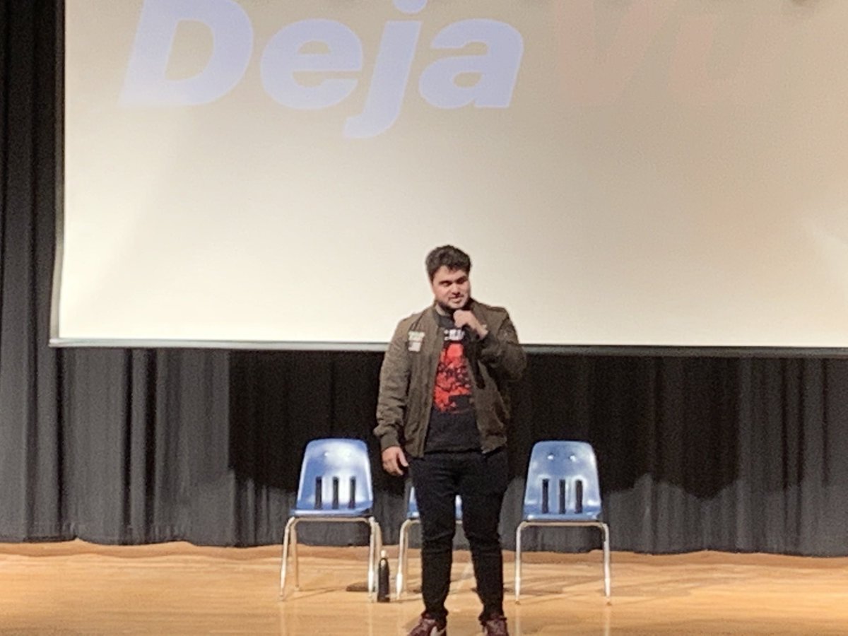 CoachVanek's tweet photo. Fantastic message on character development, hard work, and anti-bullying this AM. Thank you men for speaking with IMS! #IMSPride https://t.co/quwRbIh5nh
