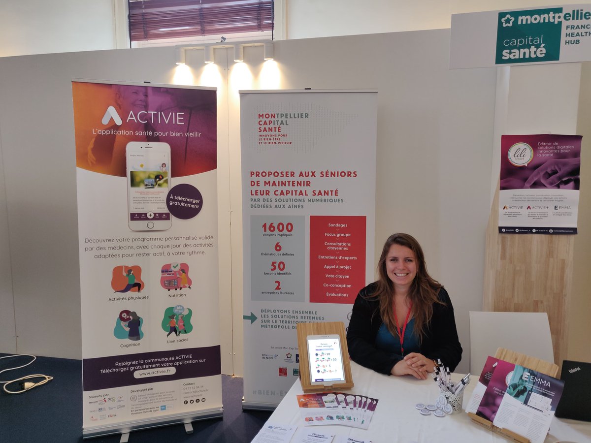 Nous sommes présents à #FuturapolisSante aux côtés de <a href="/Faciligo/">Faciligo</a> sur le stand de notre partenaire <a href="/KYomedINNOV/">KYomed INNOV</a> ! Retrouvez nous à l’Opéra de #Montpellier demain toute la journée et découvrez tous nos services #esante dont #ACTIVIE. 
#startup #DEVELOPING #event
