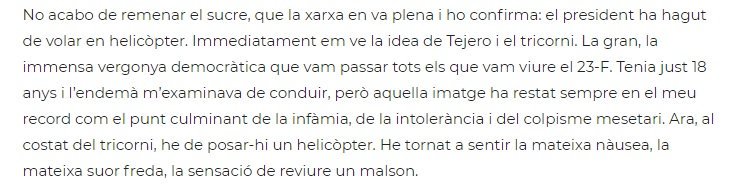 Cuando Quim Torra comparó una concentración del 15M frente al Parlament con el golpe de estado del 23F