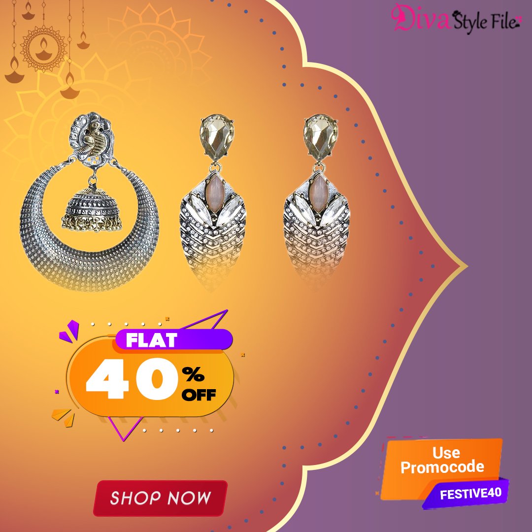 Diva_StyleFile's tweet photo. Diva Style File is a Fashion Brand for Girls who want their style game to be on point!
Buy #fashionaccessories like #handbags, #traditionalearrings, #necklaces, #bracelets, etc.
This Diwali get avail massive #discounts!
Shop Now:https://t.co/YemD3hZ4iX
#diwaligifts #DiwaliSpecial https://t.co/BDRcjihNbC