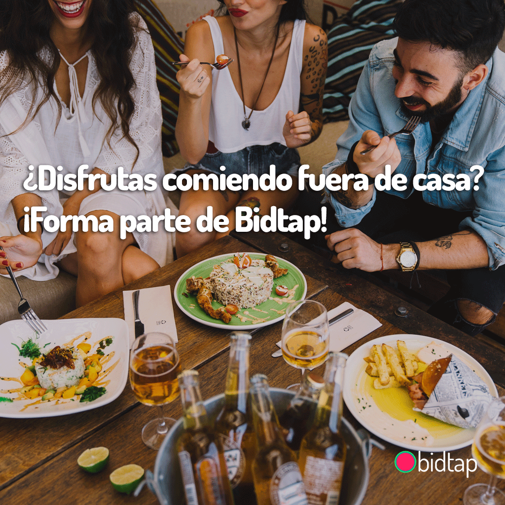 bidtap_io's tweet photo. ¿Qué haces el fin de semana? ¿Te gusta comer fuera de casa? ¡Ponte en contacto con nosotros, buscamos foodies! 😘🥘🍜🍣🍰
#Bidtap #PásateAlTapping #App #Aplicación #Móvil #Restaurante #Madrid #Barcelona #Andalucía #Galicia #Valencia #Comida #Cena #Comer #Restaurant #Foodie #Food https://t.co/fEoCBs772E