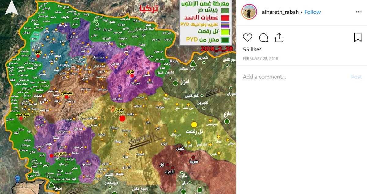 9/ Judging by pics on his Instagram account, Alhareth Rabah was already active with Ahrar al-Sharqiya during the Turkish Afrin-operation in Jan/Feb/March 2018.