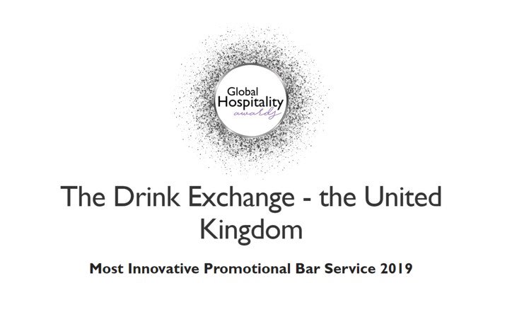 drinkexchange's tweet image. ‘Most Innovative Promotional Bar Service 2019’ finally, after 23 years! #drinkexchange