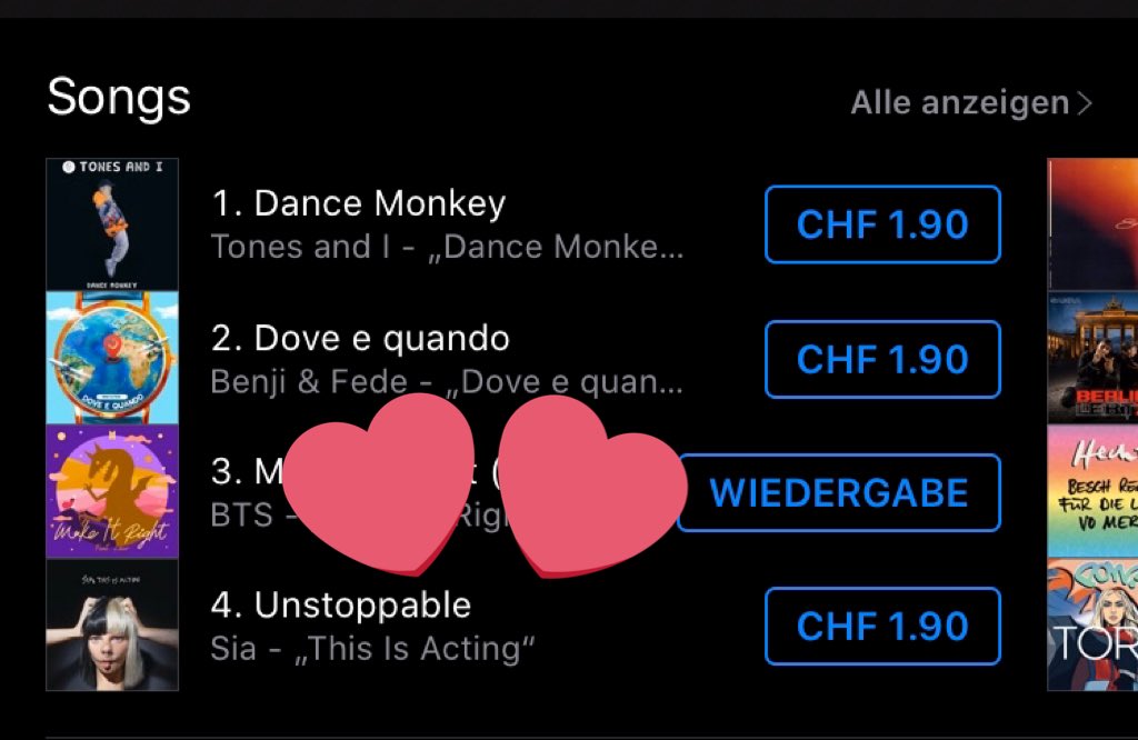 BTSSwitzerland's tweet photo. ITunes 🇨🇭
#3 - Make It Right (feat. Lauv)
#MakeItTight #ICanMakeItRight @BTS_twt
https://t.co/lI8UCgze96 https://t.co/txPRXdO6Va