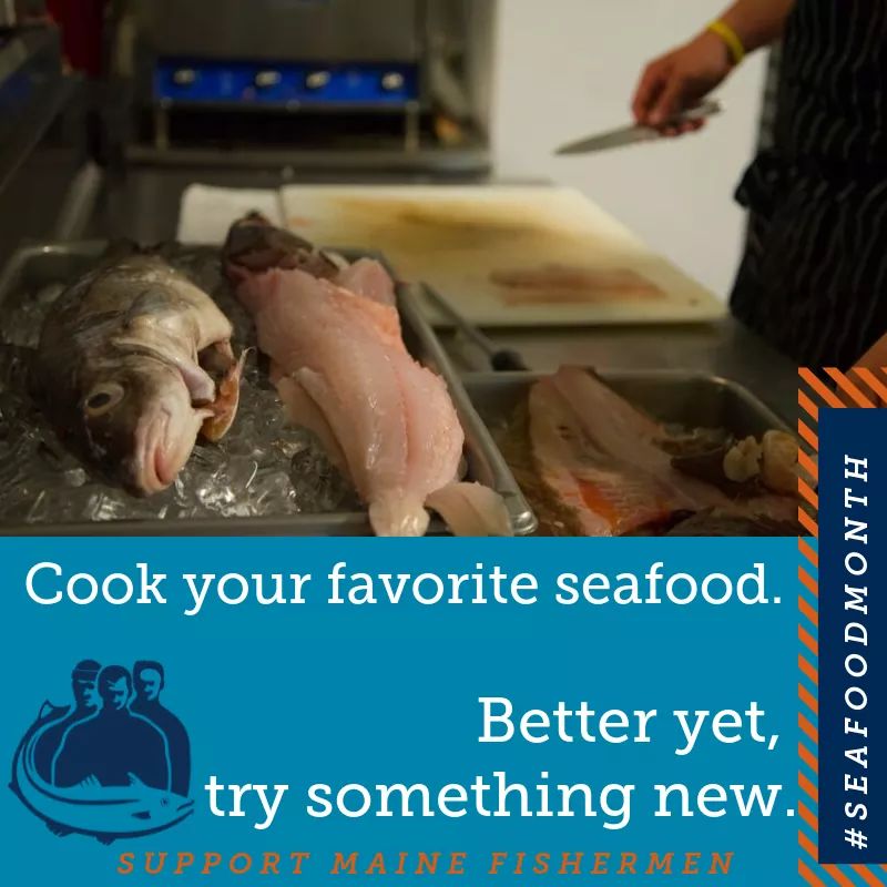 MaineFishermen's tweet photo. When it comes to seafood there are three rules.
1. Eat more of it
2. Feel good about eating it
3. Eat local if you can, eat USA if you can't.

#nationalseafoodmonth
#eatlocal #maine #fishermen #seafood #piscivore https://t.co/KWde19o5O9