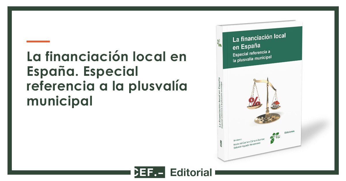 📣 📖 Te invitamos a la presentación del libro: 'La financiación local en España. Especial referencia a la plusvalía municipal'.
🗓 21 de octubre.
📍 Sede de Madrid. 
¿Te apuntas? 👇
ow.ly/k7Pb30pIqlm