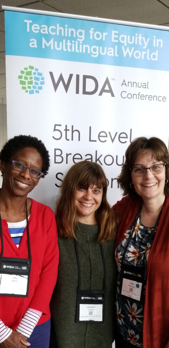 StacyJones102's tweet photo. At WIDA (Margaret Heritage keynote). Thinking about "privileging" in our education system--promotion of Whiteness and the English language, and disregard of "others" assets. One solution: Diversity in hiring. Let's flip the perspective.  #TeachPlusRI, #runningdmc, #WIDA2019 https://t.co/DztHOpwm6M