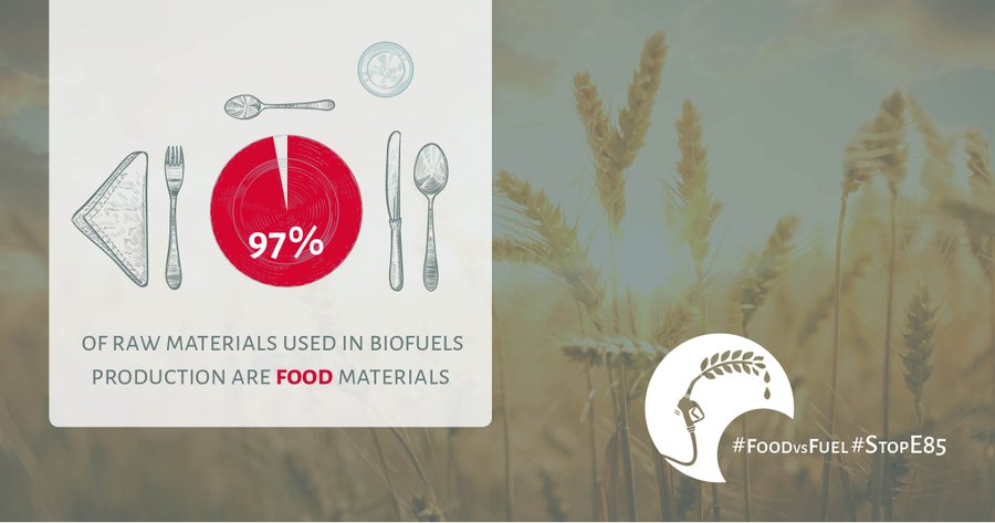 j_walckiers's tweet photo. Ce n'est pas notre carburant qu'il faut changer mais notre mobilité!
#FoodVsFuel : 97 % des matières premières pour les #agrocarburants vendus en Belgique sont de la nourriture.
https://t.co/JoYTC9hOIV
#OnlyOnePlanet #StopE85 #Bioethanol #NotInMyTank #BeGov https://t.co/nf4Y4idP67