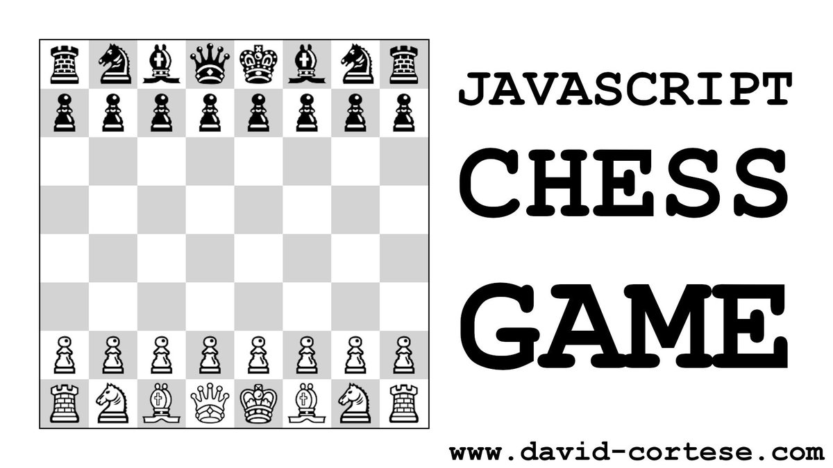 David_Cortese_'s tweet photo. JavaScript Chess Game
https://t.co/BhHQWoMYJd
#JavaScript
#Chess
#Game
#JavaScriptChess
#JavaScriptGame
#JavaScriptChessGame https://t.co/cRUcJKfU63