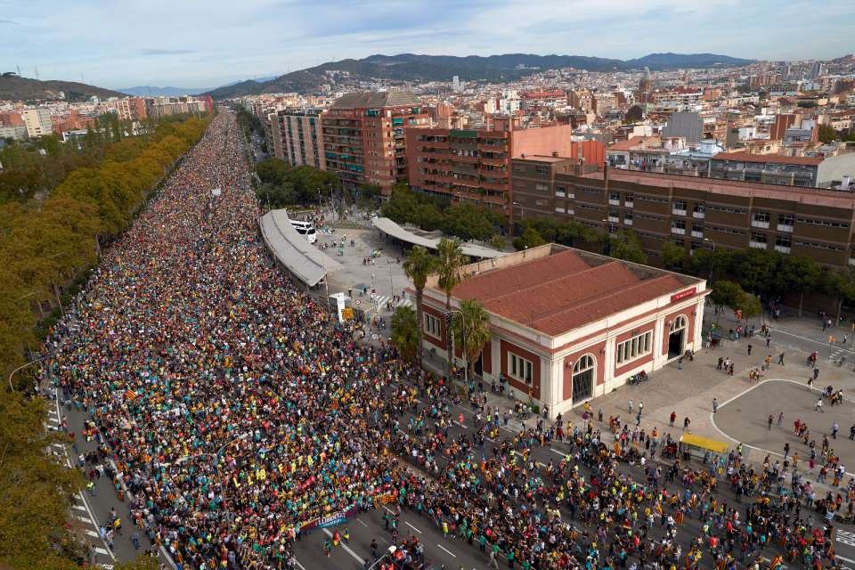 Tiene razón Cayetana: los de la huelga de hoy en Catalunya son cuatro gatos.
Foto: Alejandro Garcia (Efe)