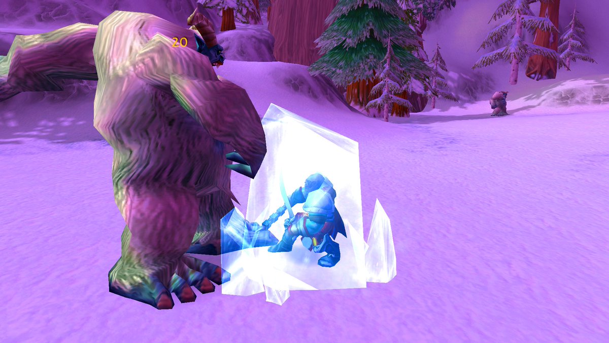 ScalperHero's tweet photo. Just looks so cool my orc warrior is frozen I thought this was pretty cool being frozen in this stance so had to take a screenshot, #Wow #wowclassic #worldofwarcraft https://t.co/H5zZbAlc71