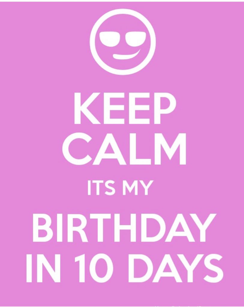 ajsarpong's tweet photo. Keep Calm It’s 10 Days to my Birthday 💃🏽💃🏽💃🏽💃🏽💃🏽
10 Days more to Go to the #28thofOctober! 🎂🎉
28 on the 28th 💃🏽🙌🏽🎊
I can’t waiiiiittt!
Yes I Birthday Obsessed 😜😜😜
#ajsbirthdaycountdown2019: 10Days More!!🎂🎊😘
#WeshallEatCake #anddrinkchampagne #CosItsmyBirthday https://t.co/F6VrMI7vgt