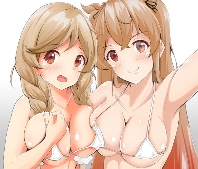 #巨乳を貼るとRTといいねがブワアアァって伸びる
圧倒的マイクロビキニ 