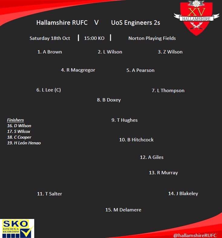 Your squad for tomorrow!