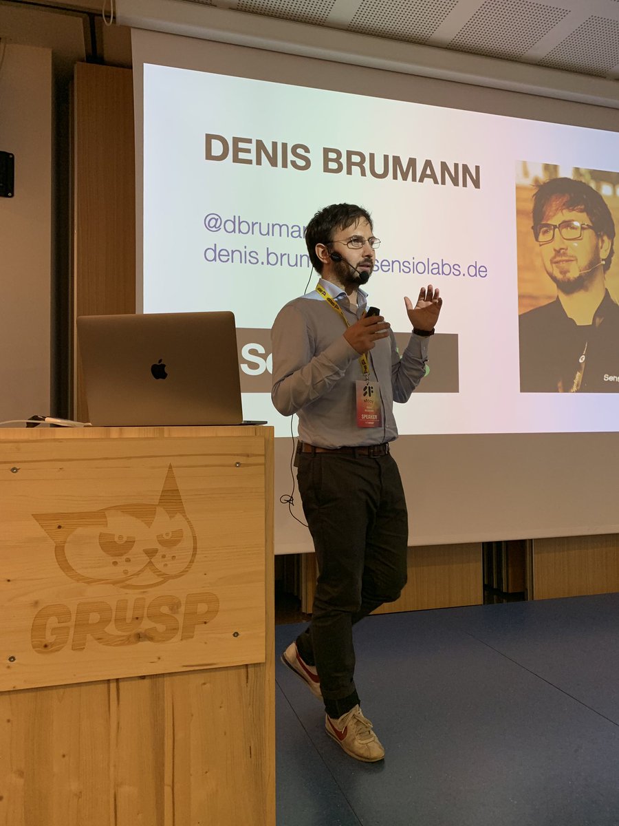 sfdayit's tweet image. Now speaking: Denis Brumann @dbrumann
“Creating imports like a pro with Symfony”

#symfonyday #sfday #symfony #php