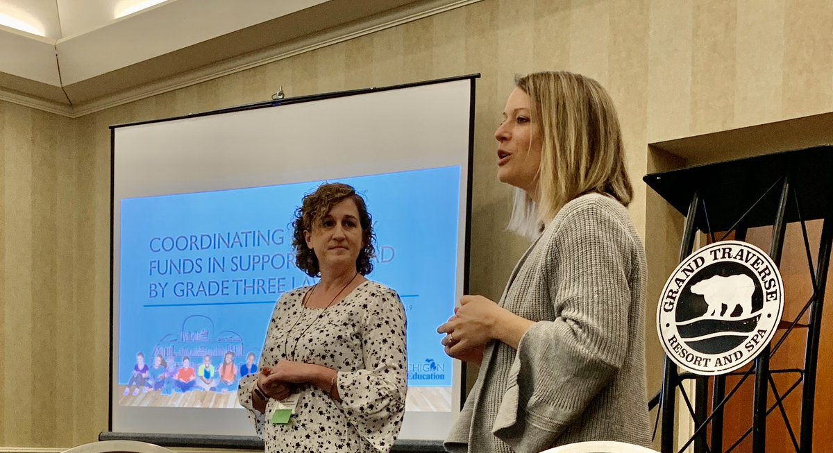 RichardKlee1's tweet photo. Lisa Brown & Kellie Flaminio, MDE discuss the literacy needs in Michigan and how literacy funding can be coordinated. #masfps19 https://t.co/DMfWUPbvpD