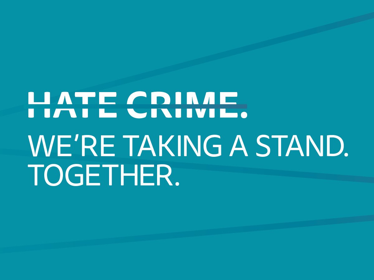 StockportMBC's tweet photo. Hate crimes are acts of violence or hostility directed at people because of who they are or who someone thinks they are.  We all have a right to live without fear, hostility and intimidation from others. If you've been a victim or a witness, report it to GMP on 101 #NHCAW https://t.co/L456VJLveS