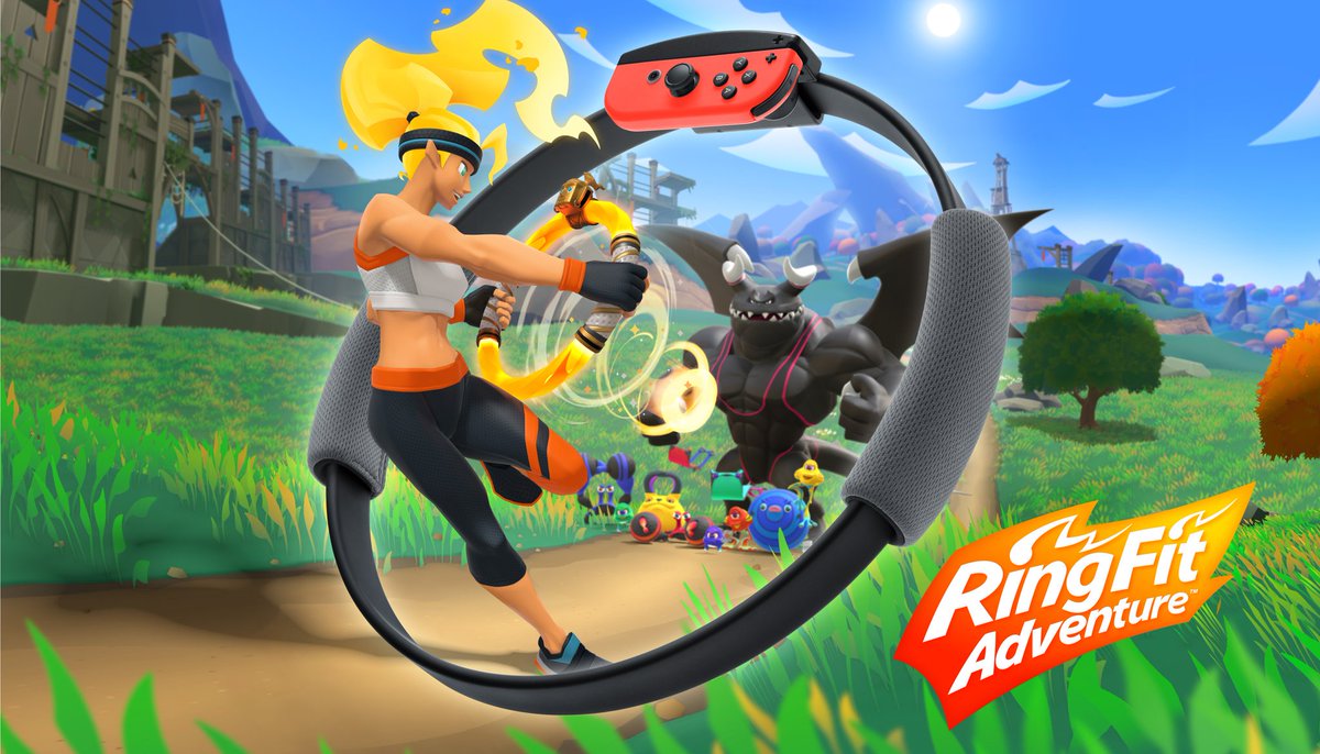 NintendoActu's tweet photo. Ring Fit Adventure sort aujourd'hui sur #NintendoSwitch ! Allez-vous vous laisser tenter par ce jeu de rôle fitness d'un nouveau genre ? #NintendoSwitch

Amazon : https://t.co/HrkO1O4PtX
Fnac : https://t.co/3tUSPIygwg https://t.co/C9s8CiUPgq
