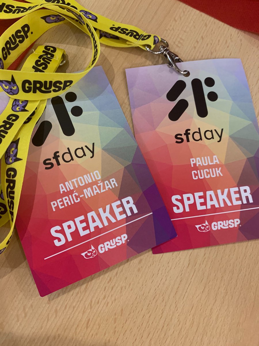 Locastic's tweet image. .@paulala_14 and @antonioperic are ready for their #APIplatform talk at @sfdayit.
They will showcase a few examples we built using API platform including a ticketing system for the world’s biggest bicycle marathon and a social network that's a mix of Tinder and FB Messenger.