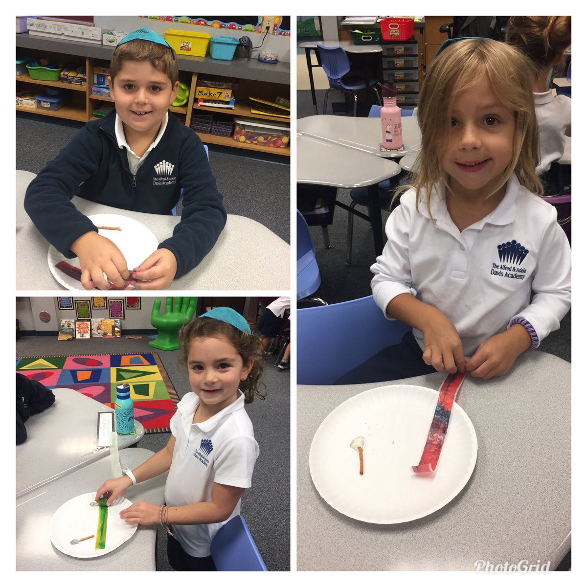 MsEdison17's tweet image. We had fun making edible Torahs! #davis1