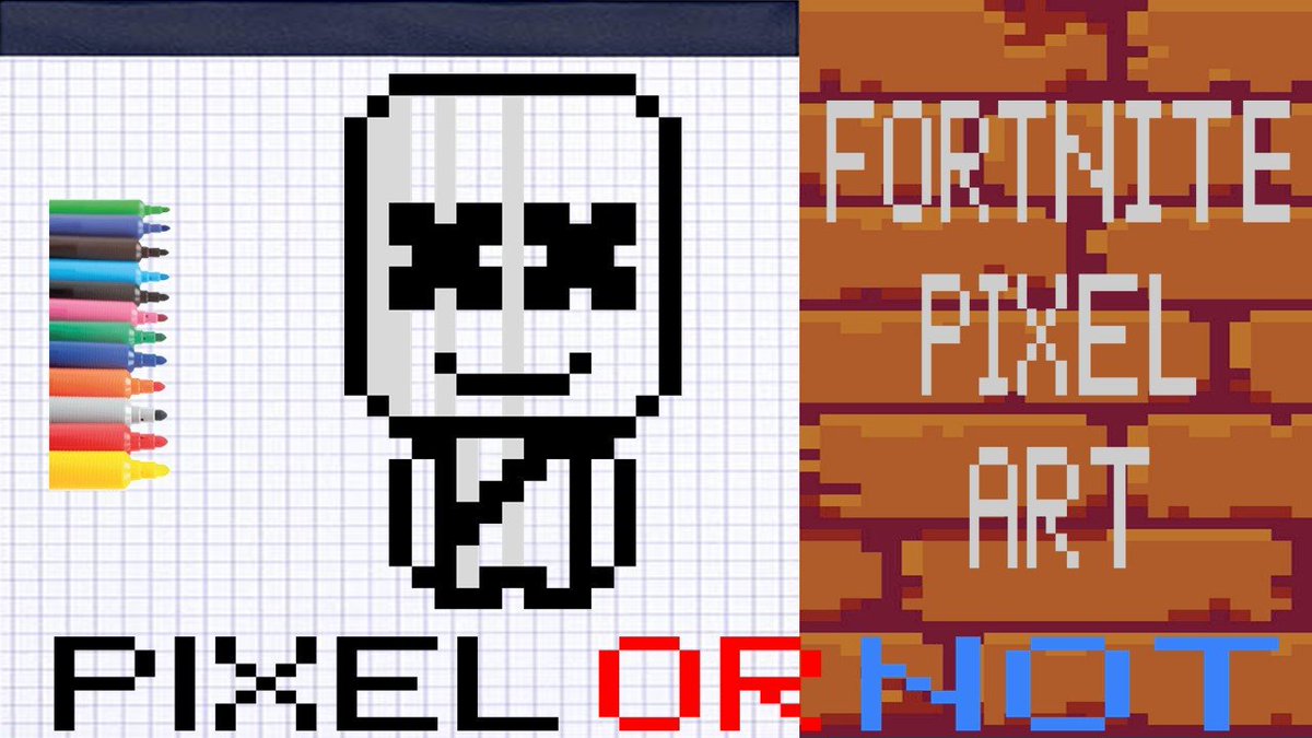 Pixelornot On Twitter How To Draw Marshmello Fortnite In