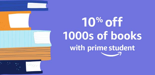 You’re ready for Uni and we’ve got fantastic offers on the essential books you need. In fact, until 27th October 2019, Prime Student members get an extra 10% off 1000s of books. Oh, and did we mention One-Day Delivery? It’s a no brainer.

amazon.co.uk/b?ie=UTF8&node…