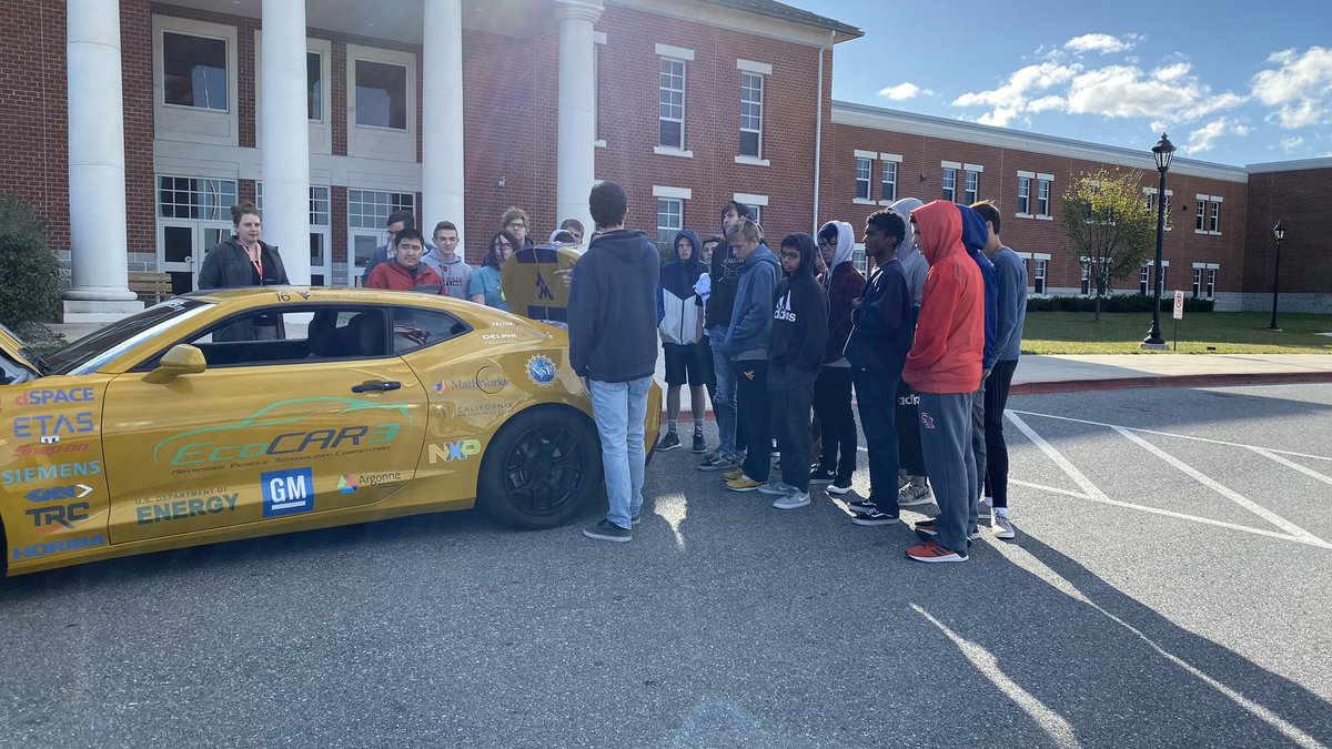 Visiting with Spring Mills High School today! Go Cardinals!