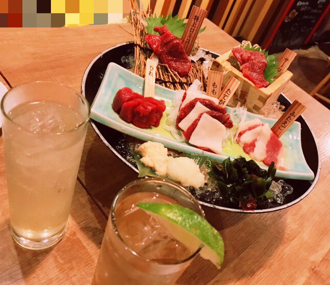 教えて頂いた馬肉のお店に行ってきました〜!初馬肉!!!極上の味でした……何度でも食べたくなる美味しさ、また行きたいです! 