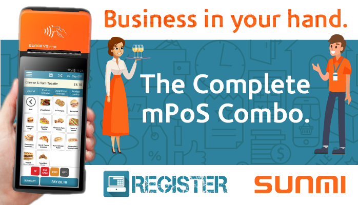 VarlinkLtd's tweet photo. Combine @SMART_volution Register EPoS Software with @Sunmi_tech handheld devices for a complete #mobilePoS solution.

Perfect for Retail and Hospitality applications: https://t.co/8ZWz4hxxkK

#chooseVarlink #EPoSDistributor https://t.co/WuIVASY3QL