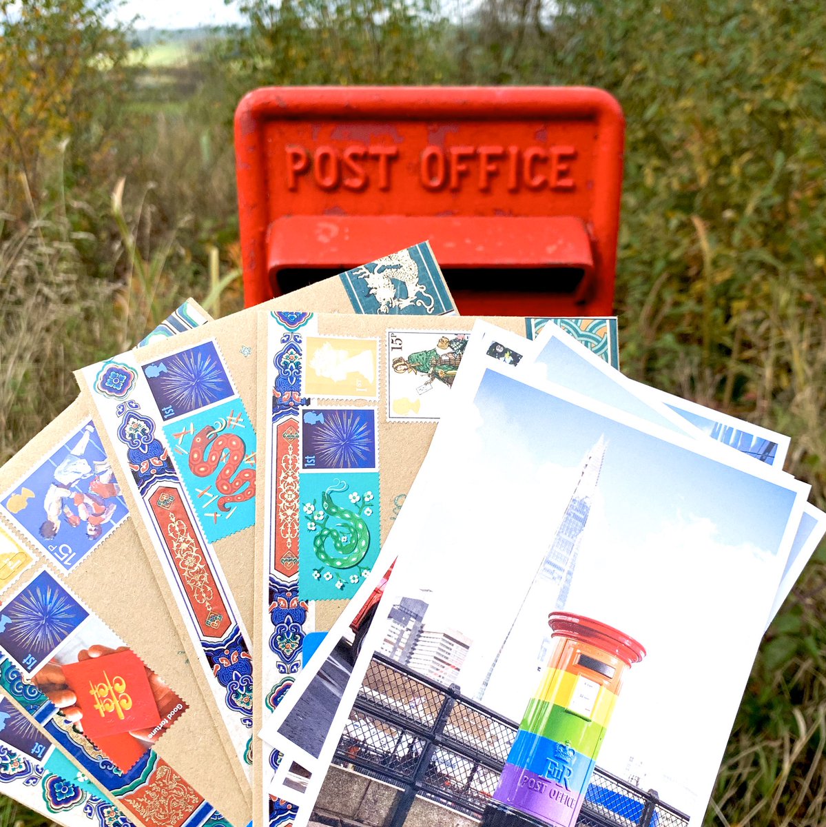 ArtStamped's tweet photo. Thank you again to @RoyalMail for gifting me these awesome postcards celebrating #150yearsofpostcards and #nofilter - they are now off on their @postcrossing journey to ๐ซ๐ฎ๐ฉ๐ช๐บ๐ธ๐ธ๐ฎ๐ฌ๐ง #snailmail #postcrossing #makesomeonesmile https://t.co/kuyoK59mld