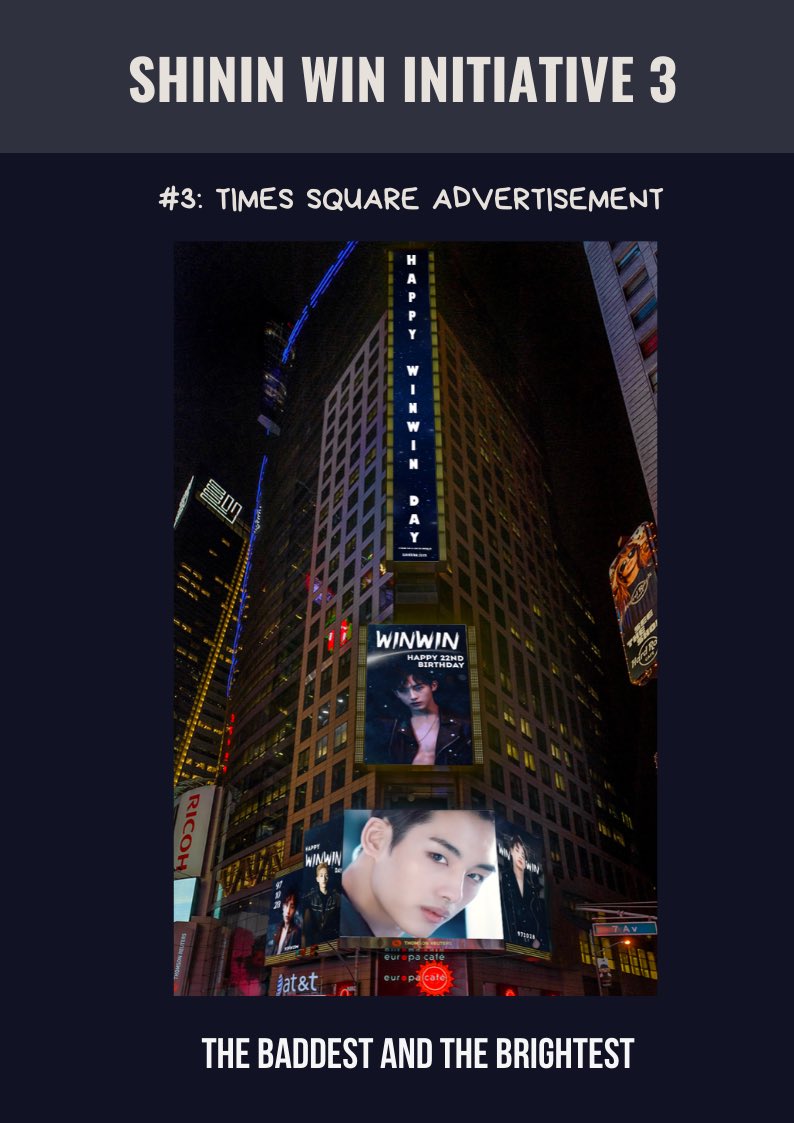 shiningwin19's tweet photo. 𝓢𝓱𝓲𝓷𝓲𝓷 𝓦𝓲𝓷: 𝓟𝓪𝓻𝓽 3
—
After months of hard work, the Shinin Win team is proud to present Winwin’s FIRST solo advertisement in Times Square, New York! ✨

• Thomson Reuters, Times Square
• 22-28 October
• 30s/hour

More details below, see you there 💙 
#WINWIN #윈윈 https://t.co/TAGUk0ZvgW
