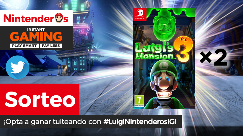 Nintenderos's tweet photo. ¡Sorteamos otras 2 copias de Luigi's Mansion 3!

➡️ Sigue a @InstantGamingES y @Nintenderos
➡️ RT aquí
➡️ Tuitea con #LuigiNintenderosIG. No hay límite de tuits, así que cuantos más mandes con el hashtag, ¡más opciones de ganar!

¡Suerte! - https://t.co/PQzfNbaPed https://t.co/qtKlIiieHD