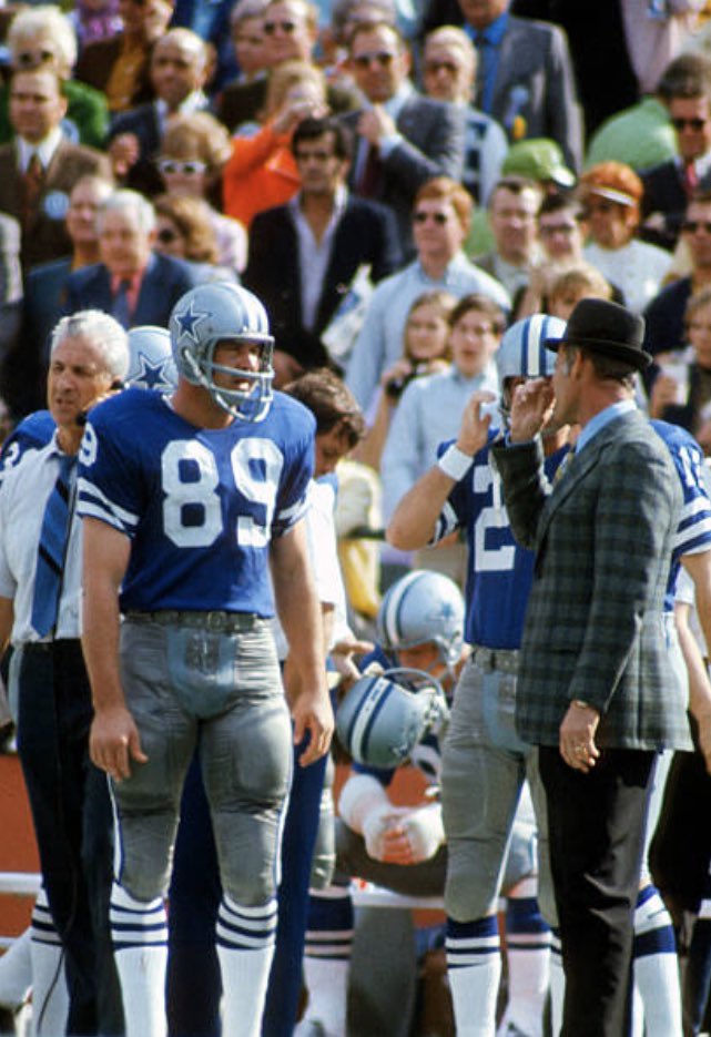 Happy 80th Birthday to Mike Ditka Here with Tom Landry, Super Bowl V  